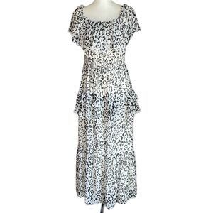 Taylor Tiered Animal Print Maxi Dress 6